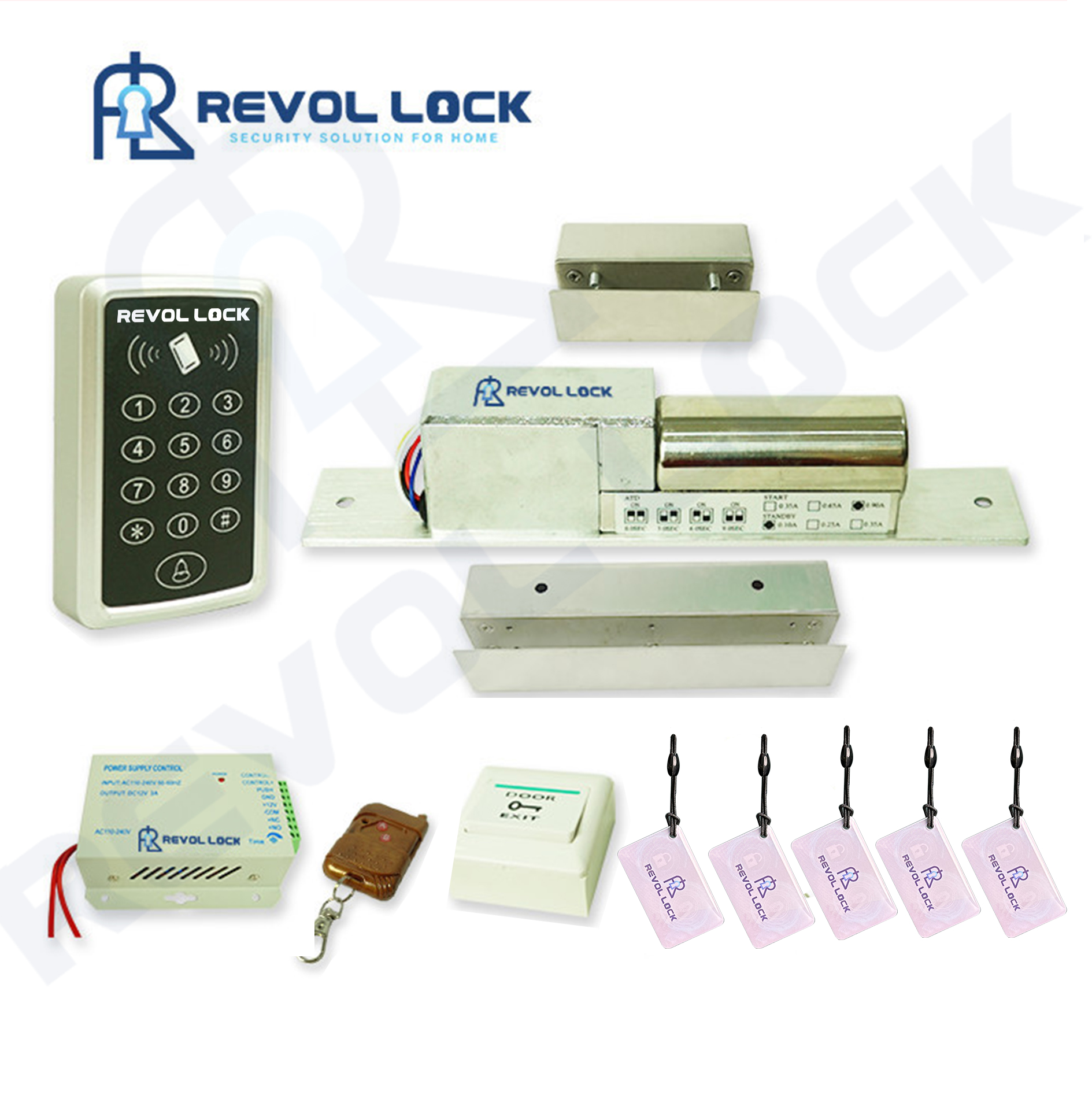 Khóa cổng thẻ từ Revol Lock BASIC-RV4